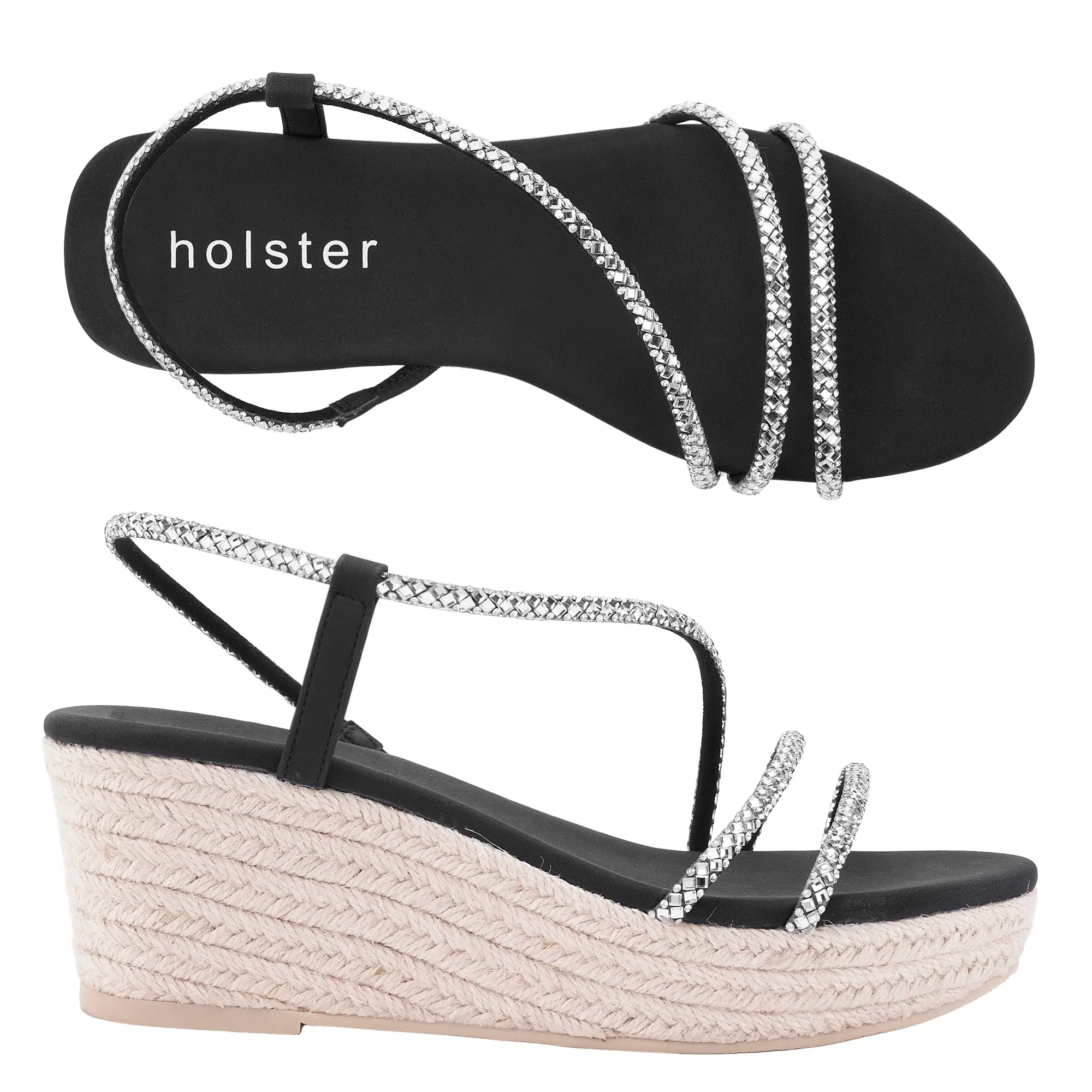 Geneva Espadrille - Black