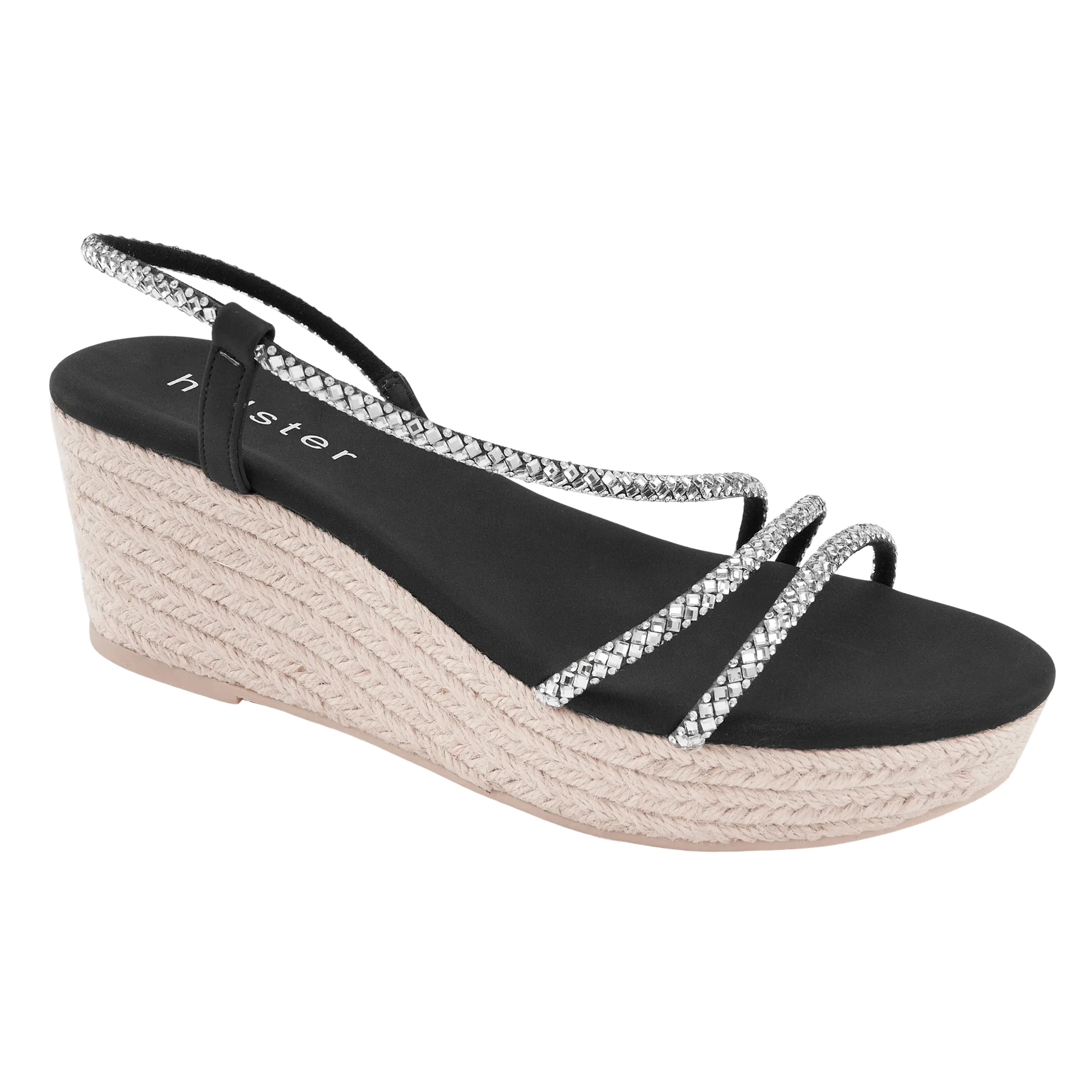 Geneva Espadrille - Black