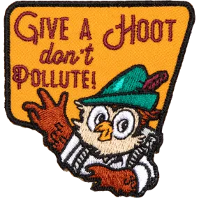 Give a Hoot Embroidered Patch