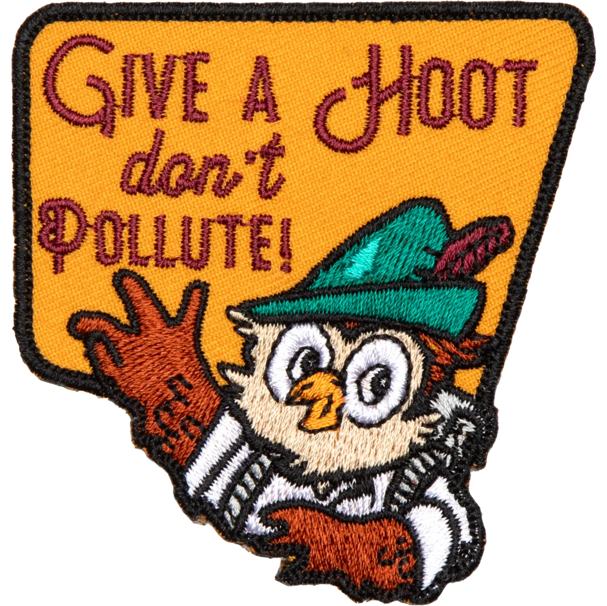 Give a Hoot Embroidered Patch