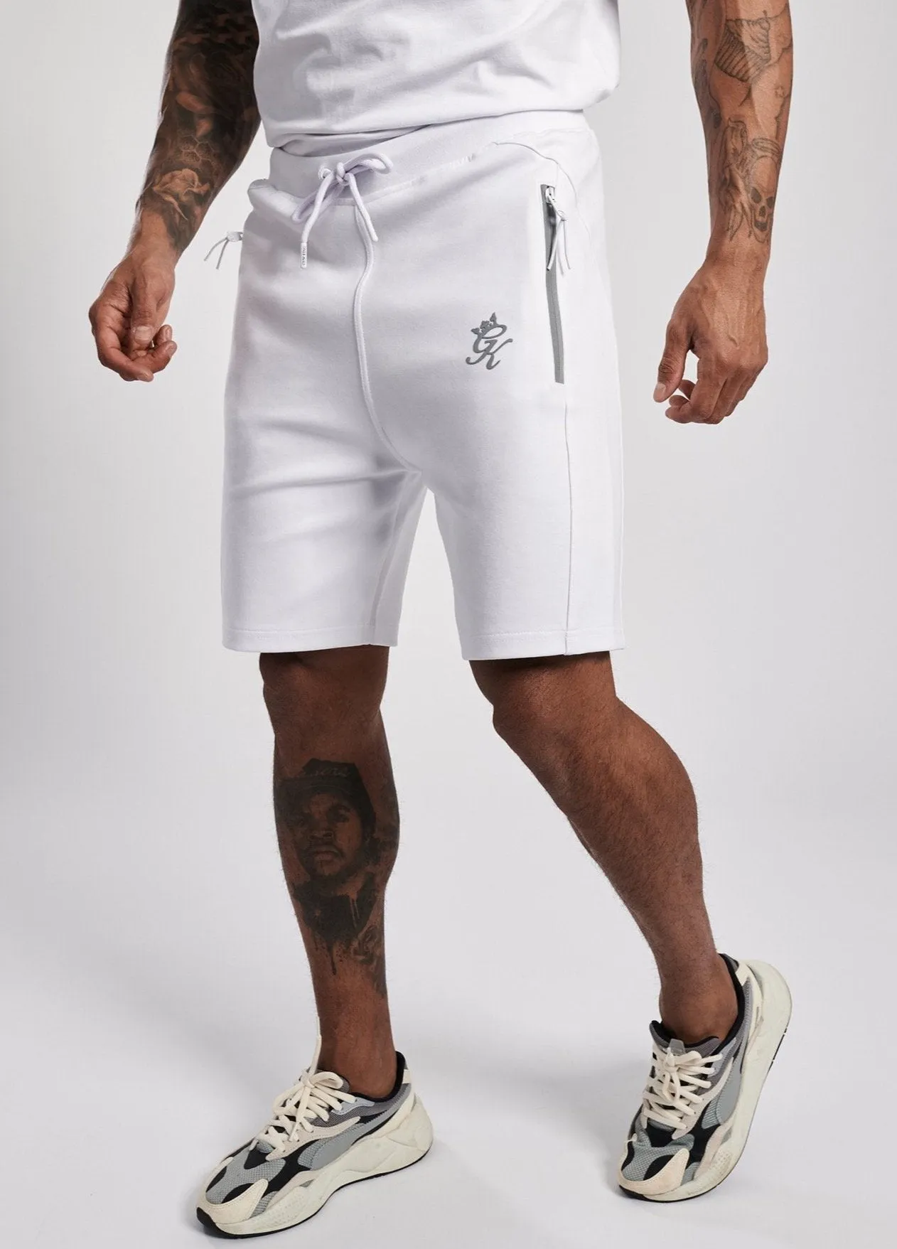 Gym King Miles Short - White/Reflective