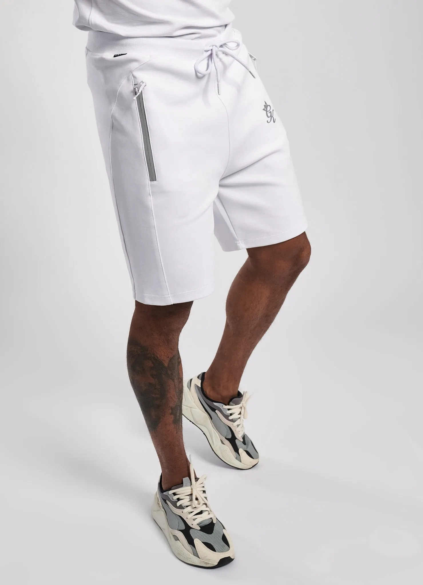 Gym King Miles Short - White/Reflective