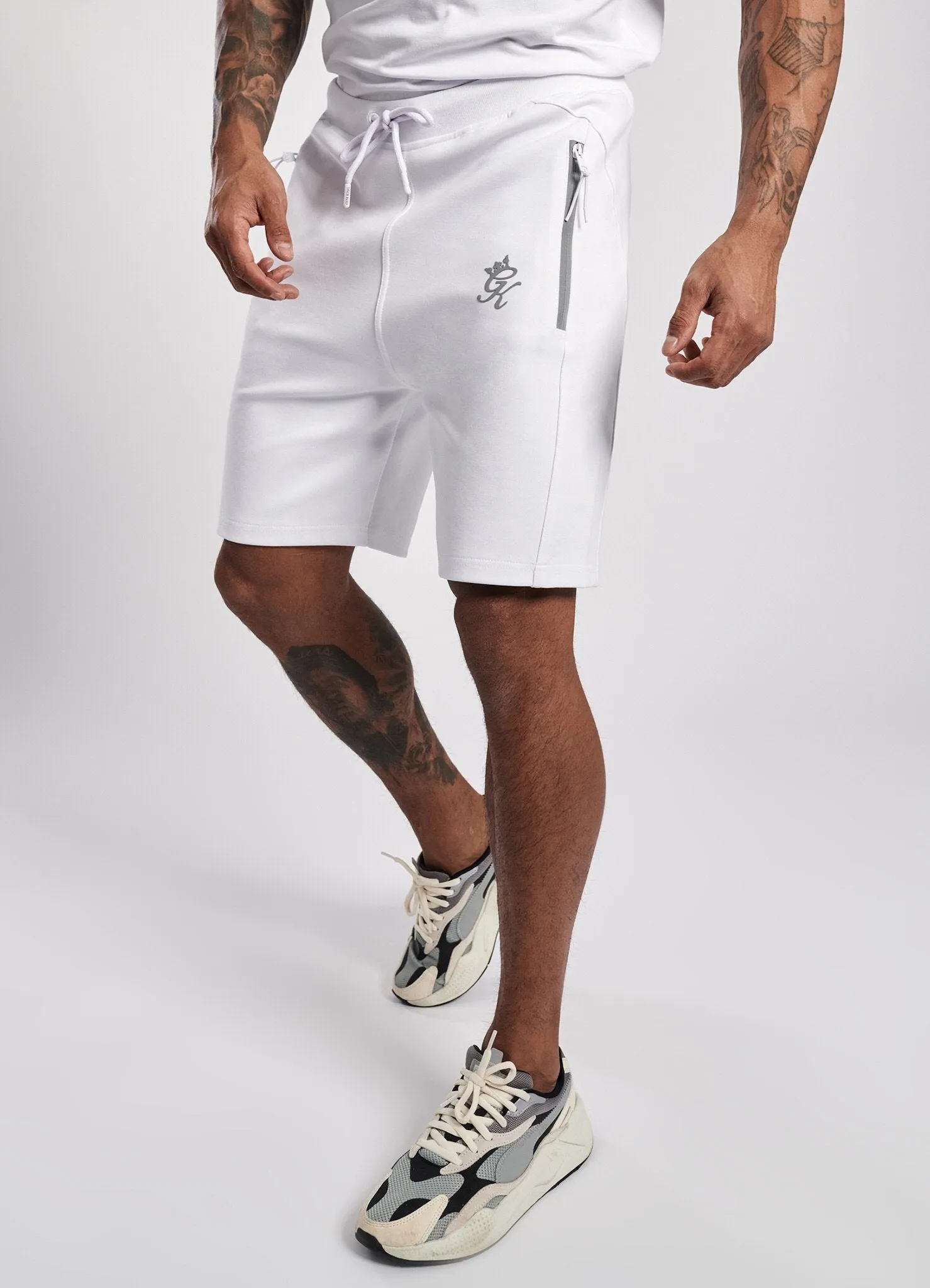 Gym King Miles Short - White/Reflective