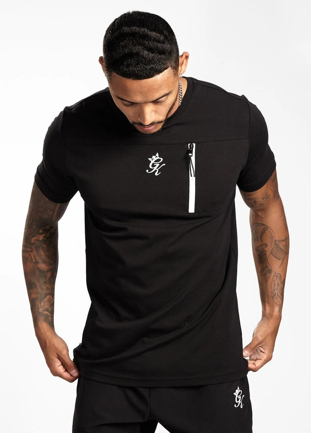 Gym King Miles Tee - Black/Reflective