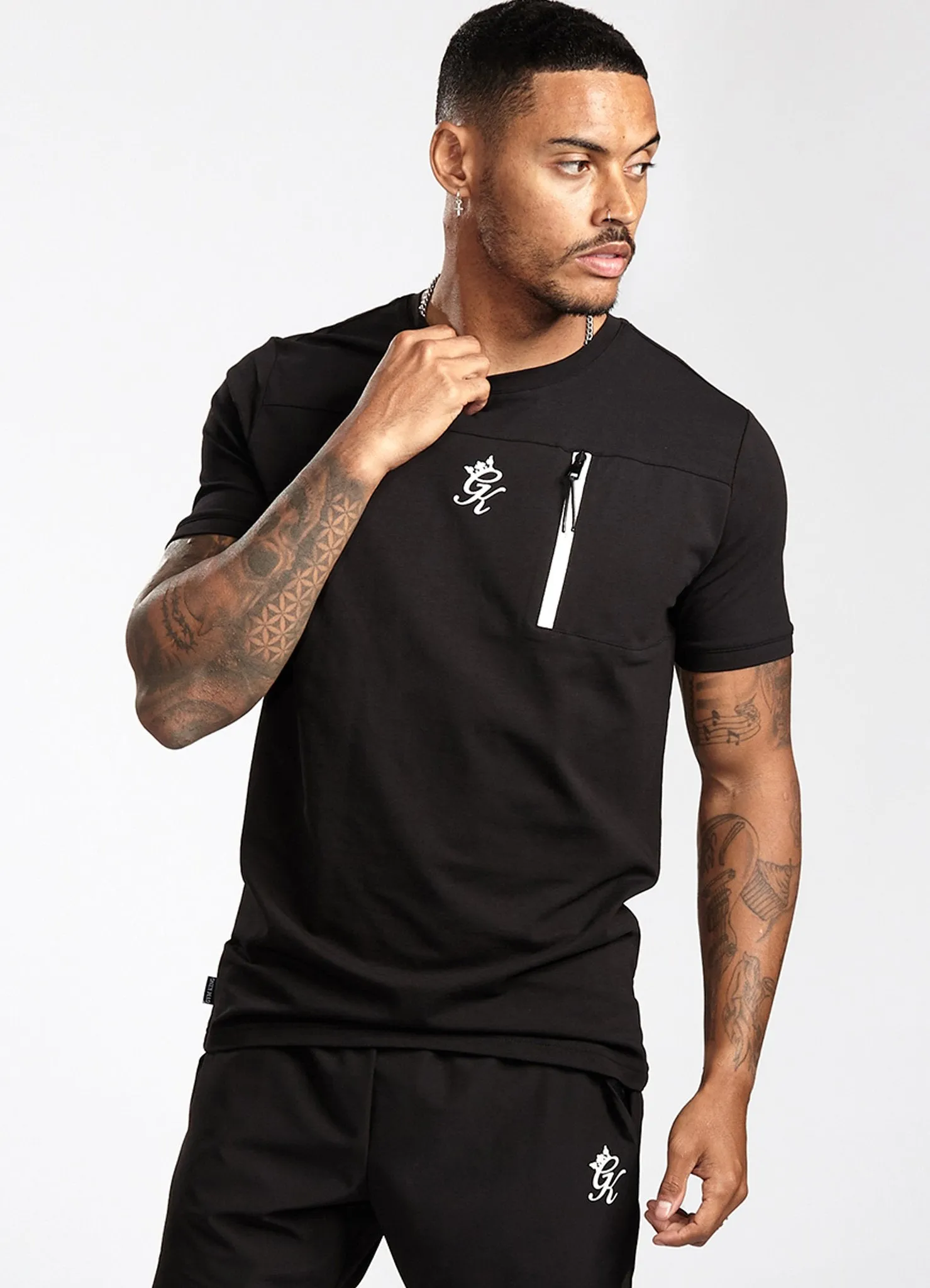 Gym King Miles Tee - Black/Reflective