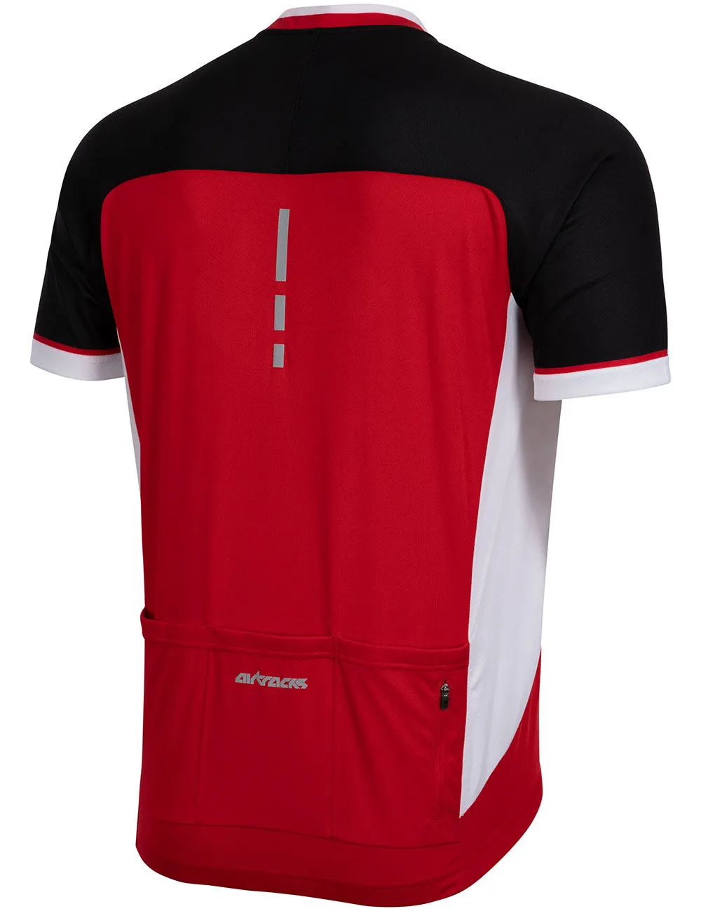 Herren Fahrradtrikot Kurzarm Pro T II Rot-Schwarz Setprodukt