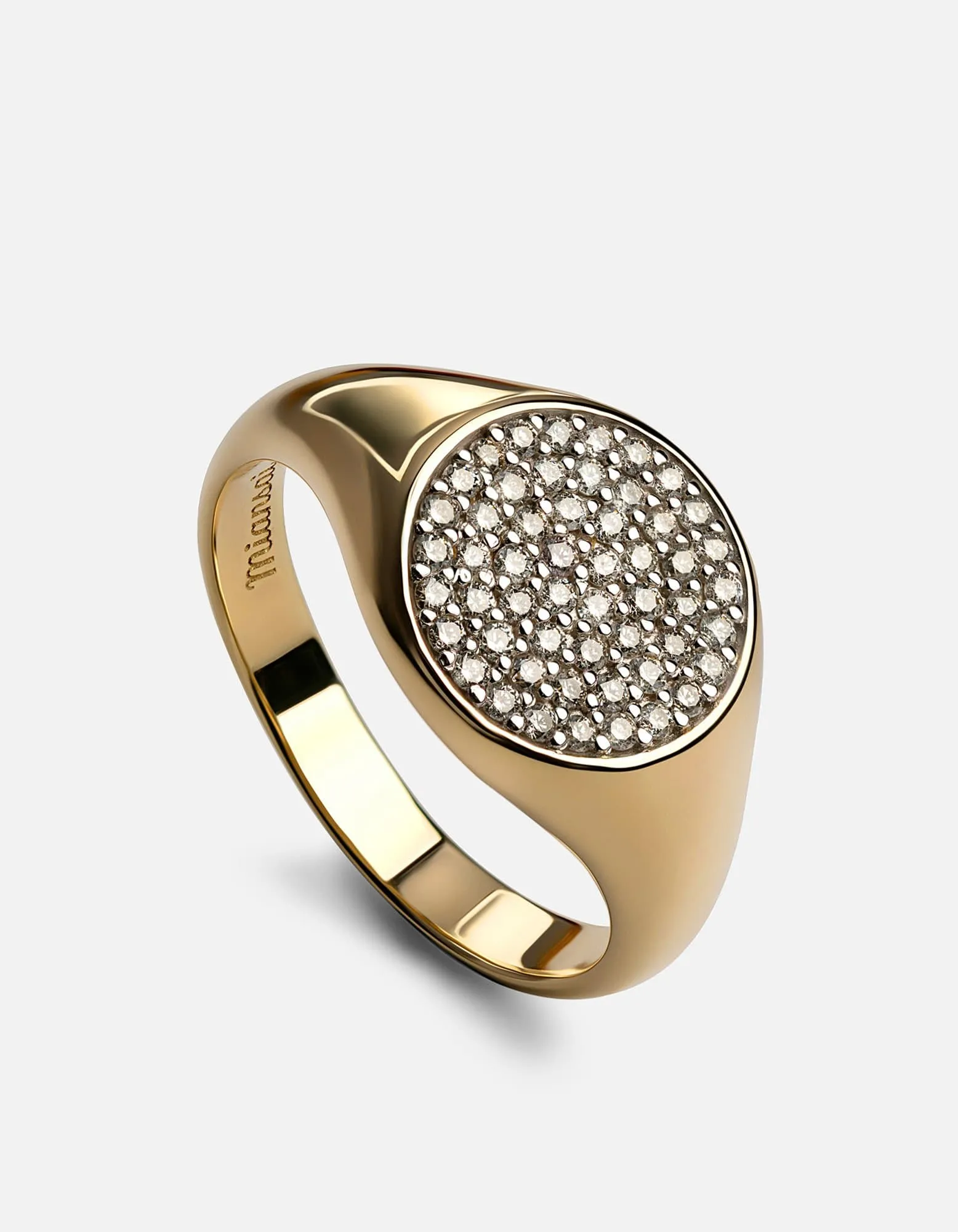 Horizon Signet Ring, Gold Vermeil/Sapphire