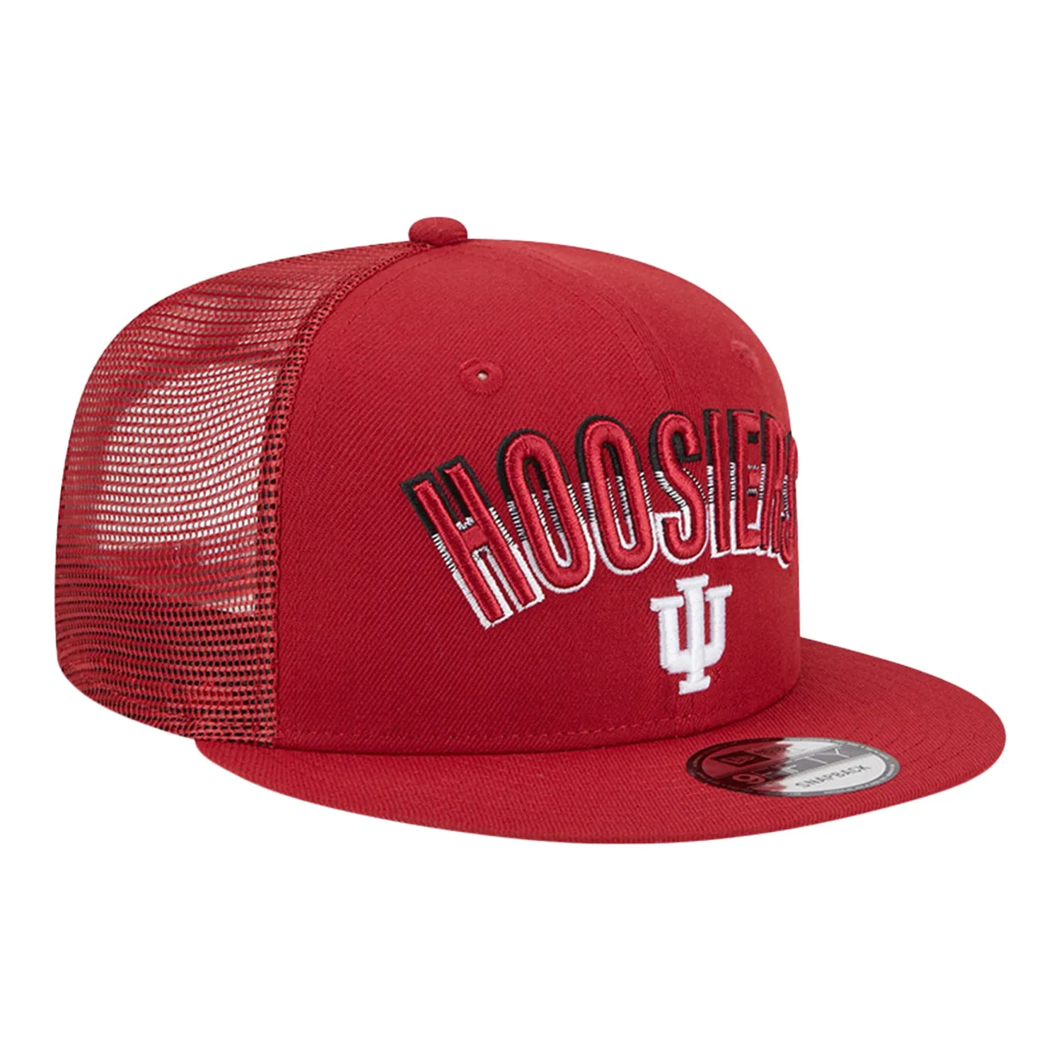 Indiana Hoosiers Gradient Wordmark Mesh Snap Crimson Adjustable Hat