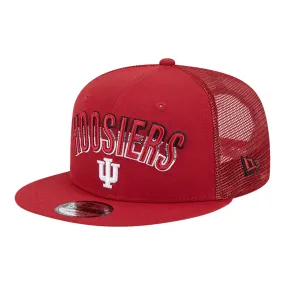 Indiana Hoosiers Gradient Wordmark Mesh Snap Crimson Adjustable Hat