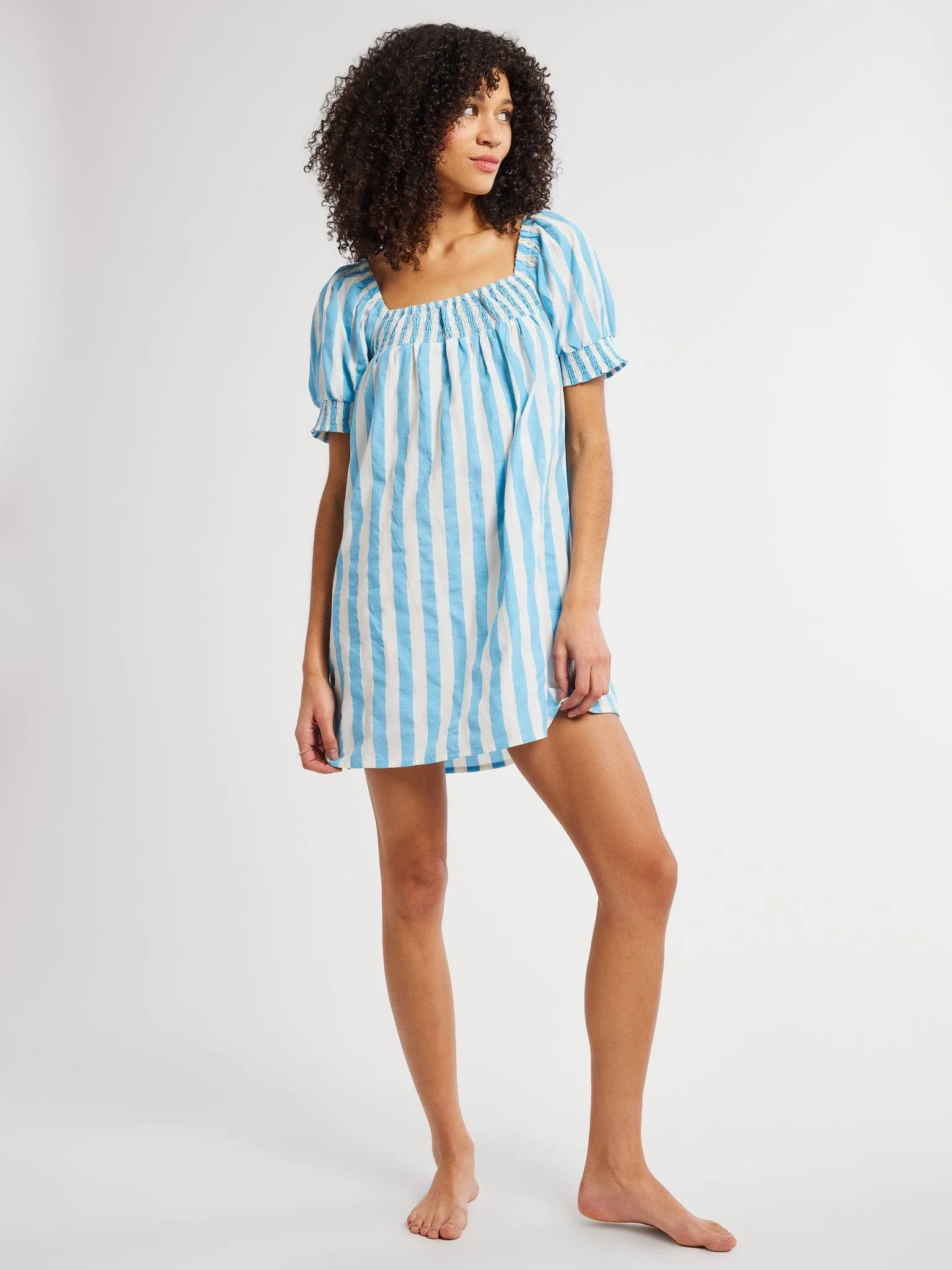 Jane Dress in Atoll Stripe