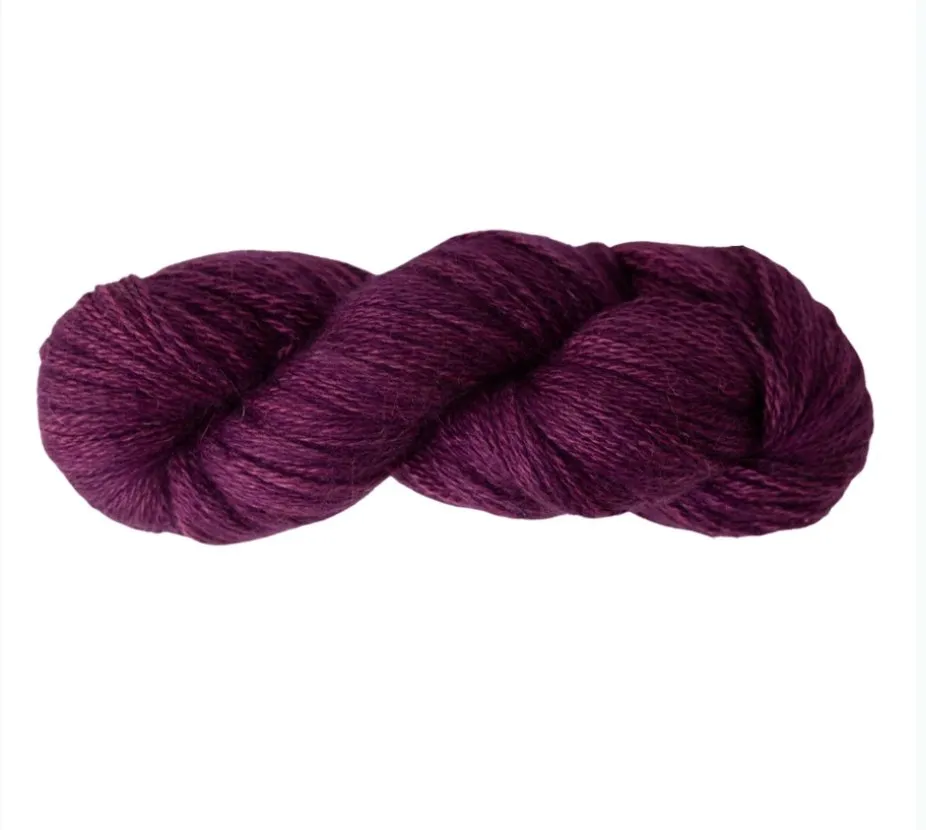 Lady Slipper Fingering Weight Yarn | Eggplant