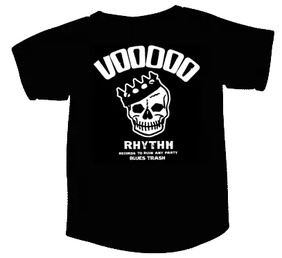 Man - T-Shirt -  Black - Voodoo Rhythm Skull