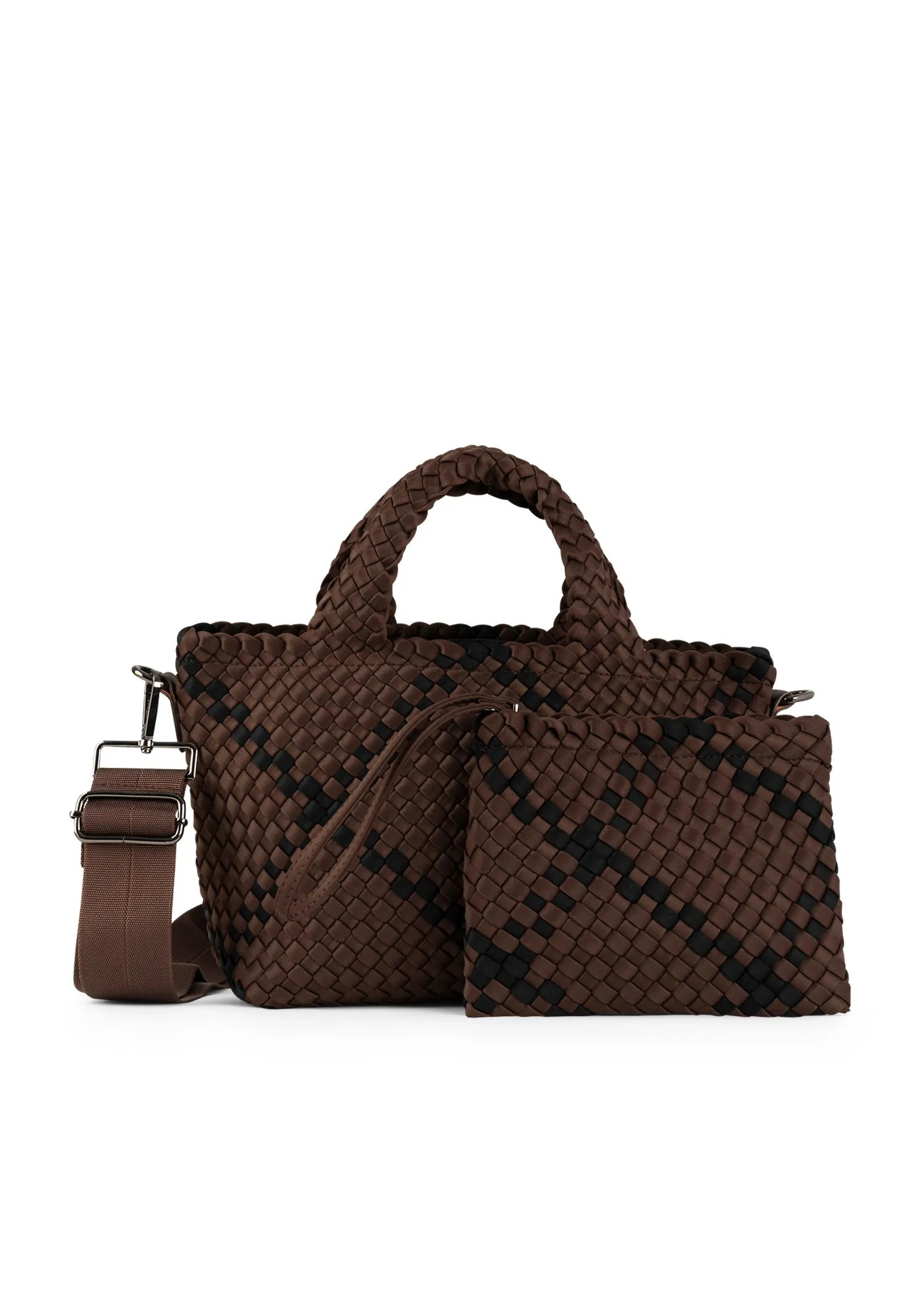 Mark Espresso Woven Mini Tote