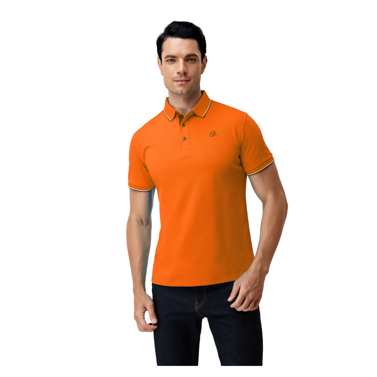 Men Silk Cotton Polo