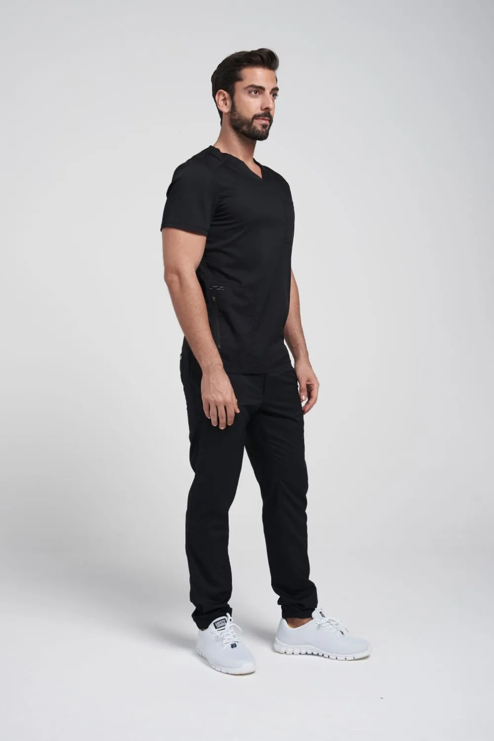 Men's V neck Top & Jogger Pant Scrub Set WW603-WW012