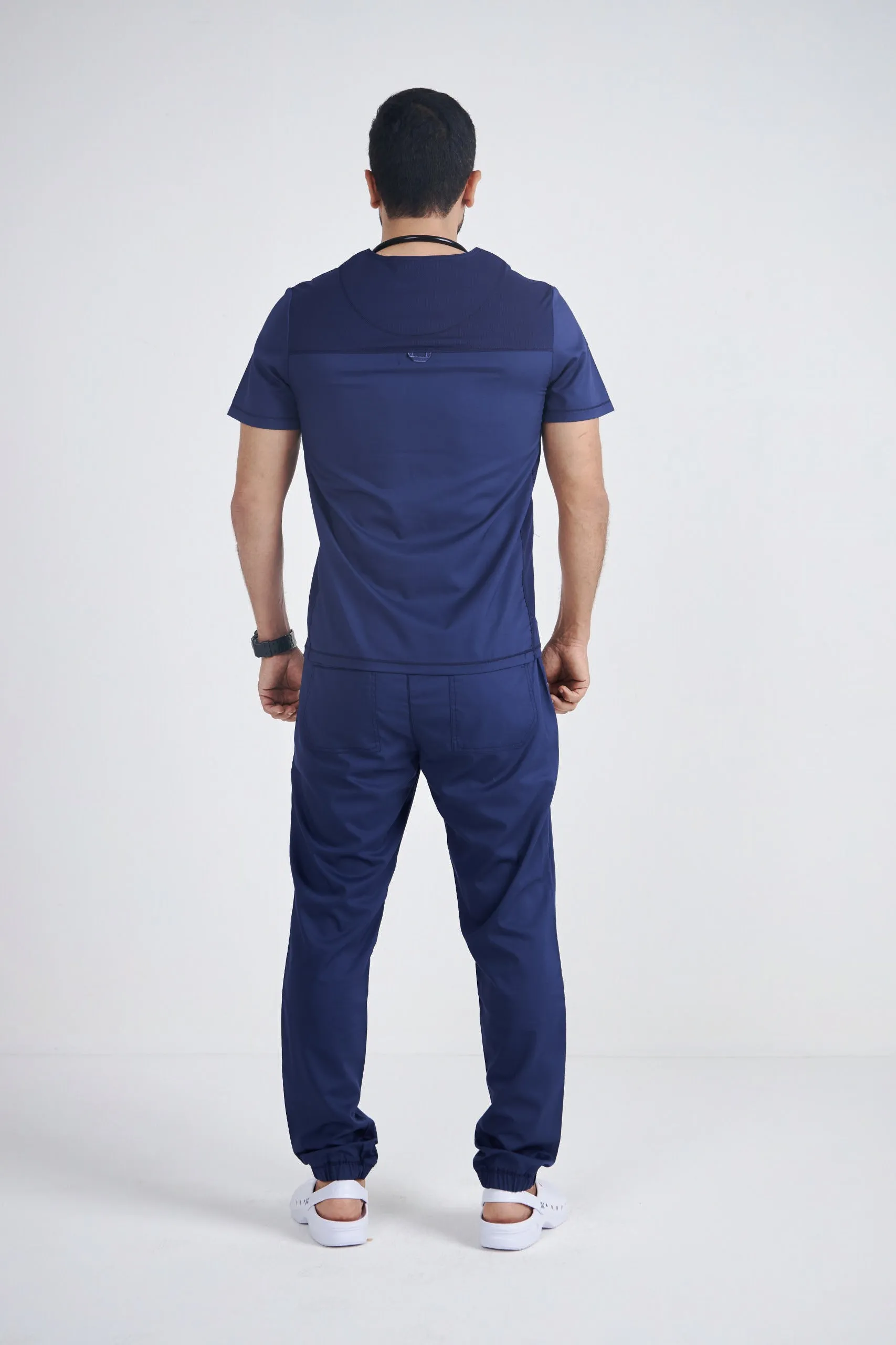 Men's V neck Top & Jogger Pant Scrub Set WW603-WW012