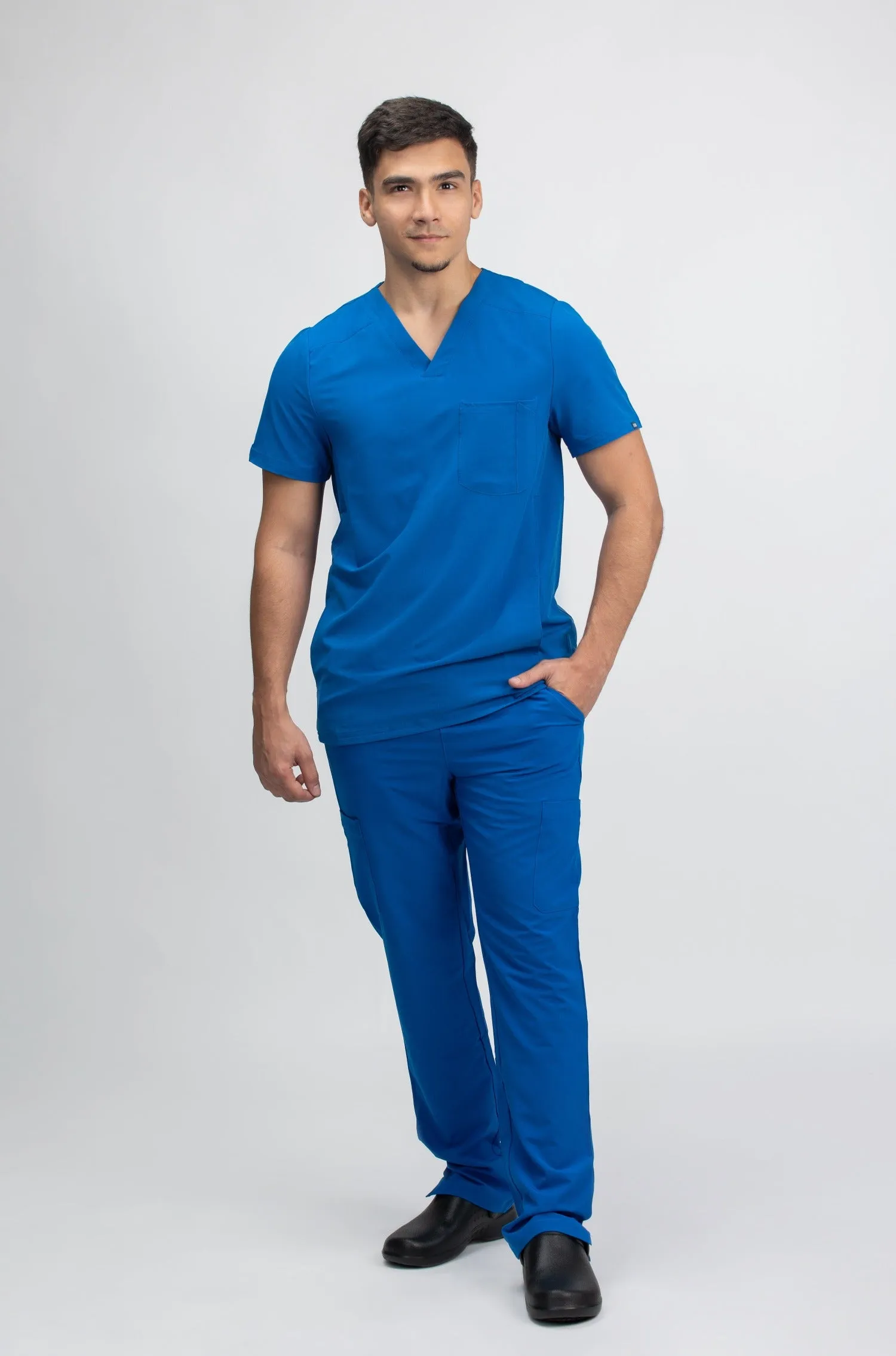 Men's V neck Top & Jogger Pant Scrub Set WW603-WW012