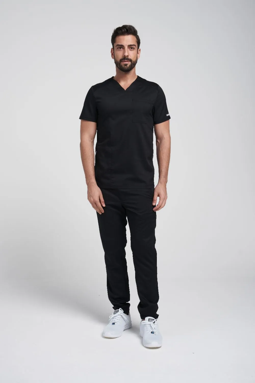 Men's V neck Top & Jogger Pant Scrub Set WW603-WW012