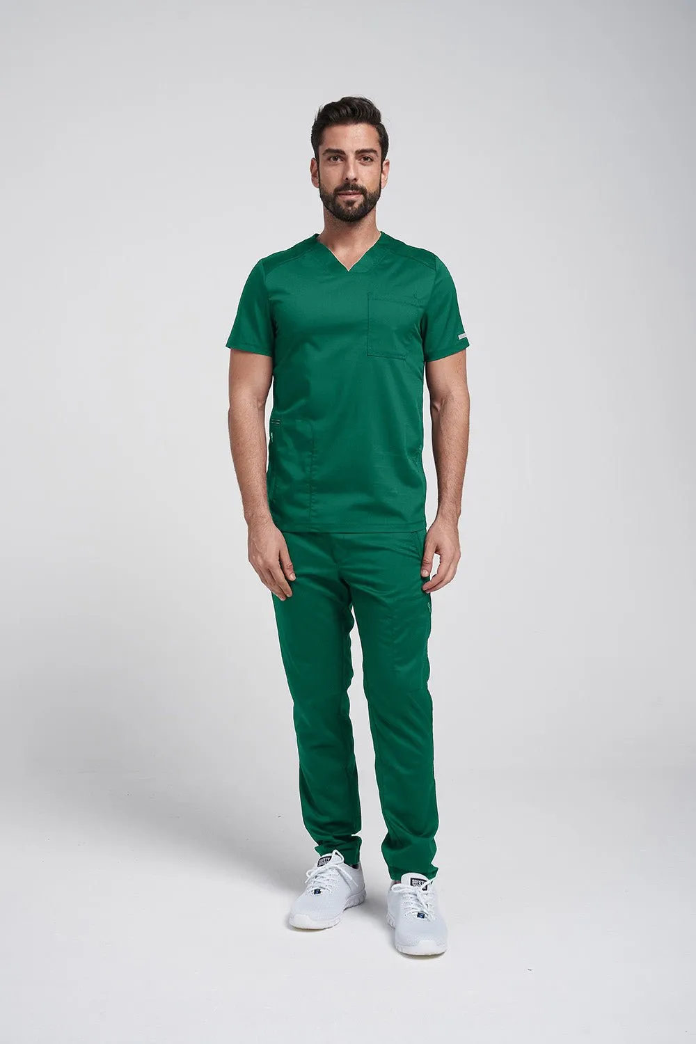 Men's V neck Top & Jogger Pant Scrub Set WW603-WW012