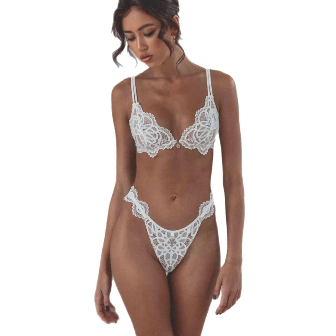 Naran Out All Night White Non-Padded Underwire Bra