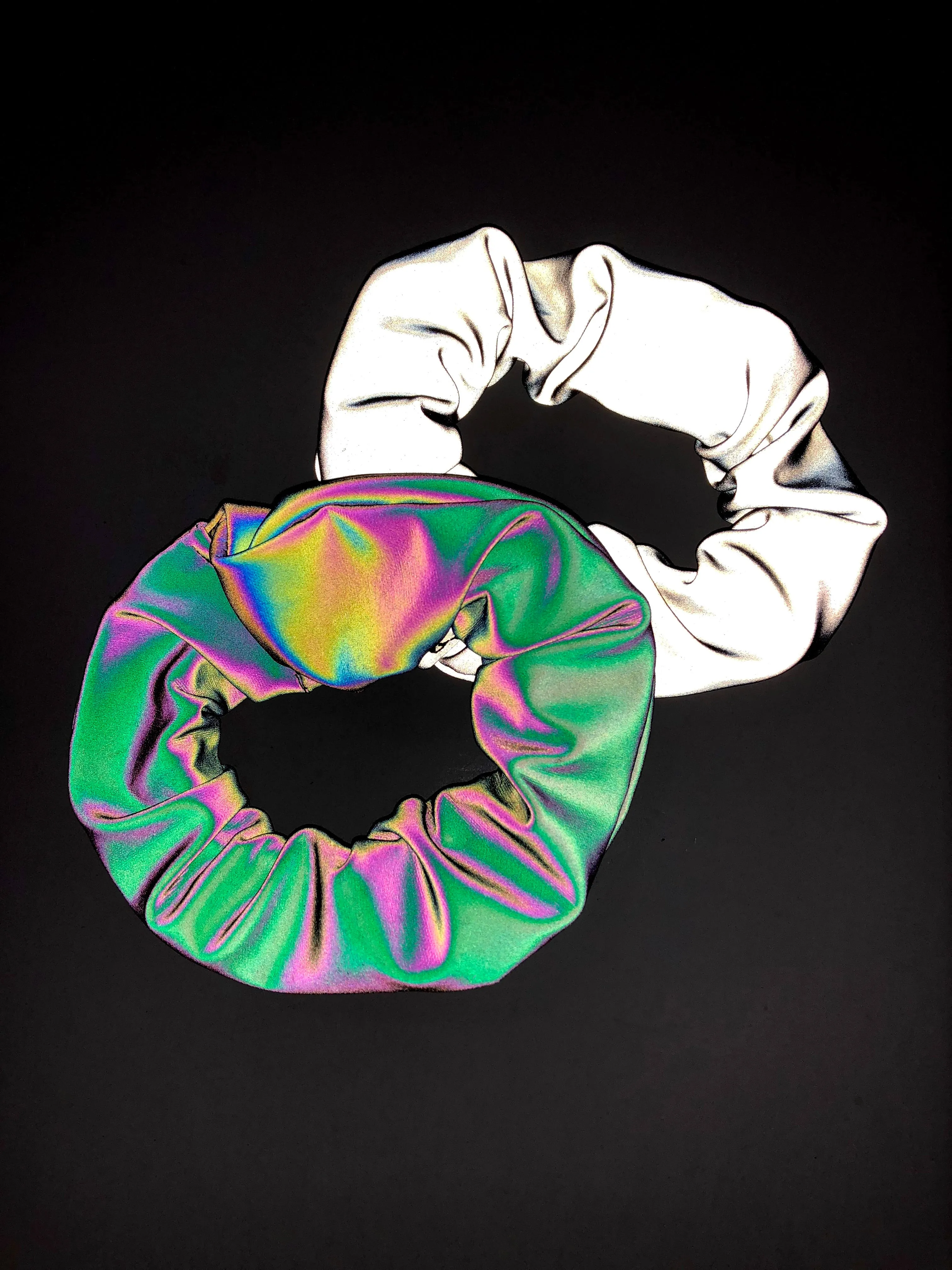 Neon Visions Reflective Scrunchie