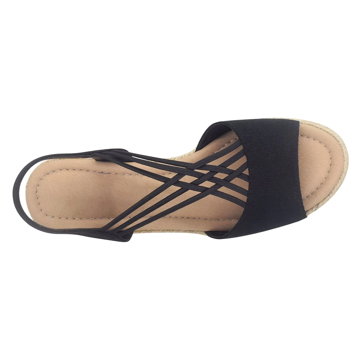 Niloni Stretch Espadrille Sandal with Memory Foam