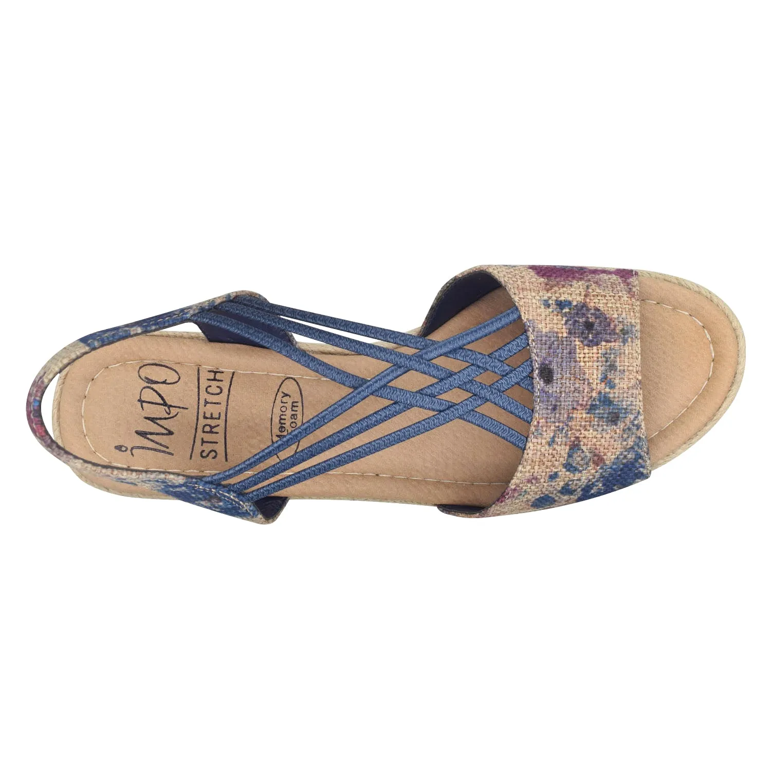 Niloni Stretch Espadrille Sandal with Memory Foam