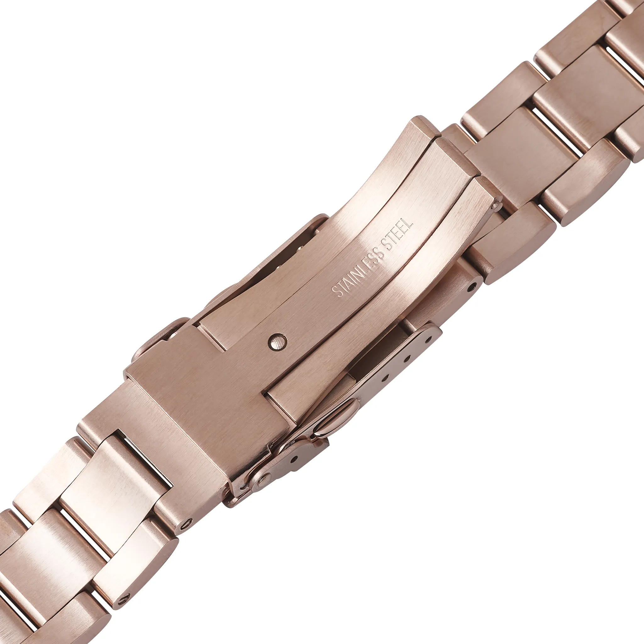 NMK926/935 Nautilus Watch Bracelet: Oyster Rose Gold Brushed Finish