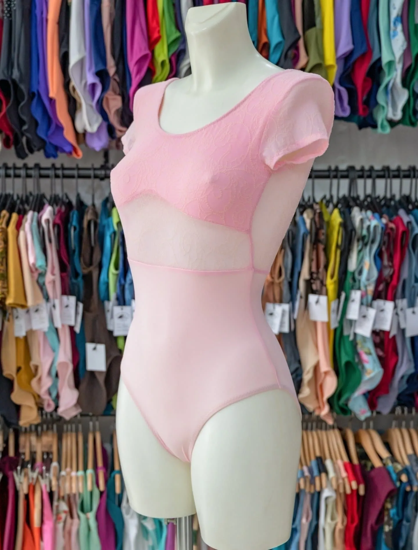 Pink Dance Cap Sleeve Leotard MP770