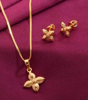 Quadra petals pendant set