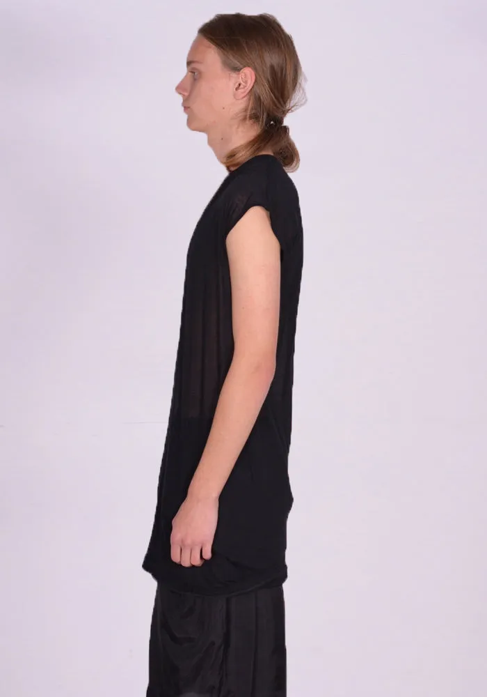 RICK OWENS MEN RU01D3157 UC DYLAN T-SHIRT BLACK