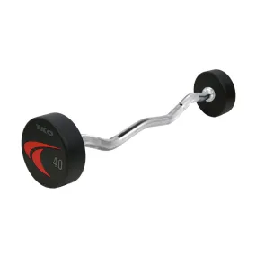 Round Fixed Curl Bar 20-110 LB. Set  (Urethane)