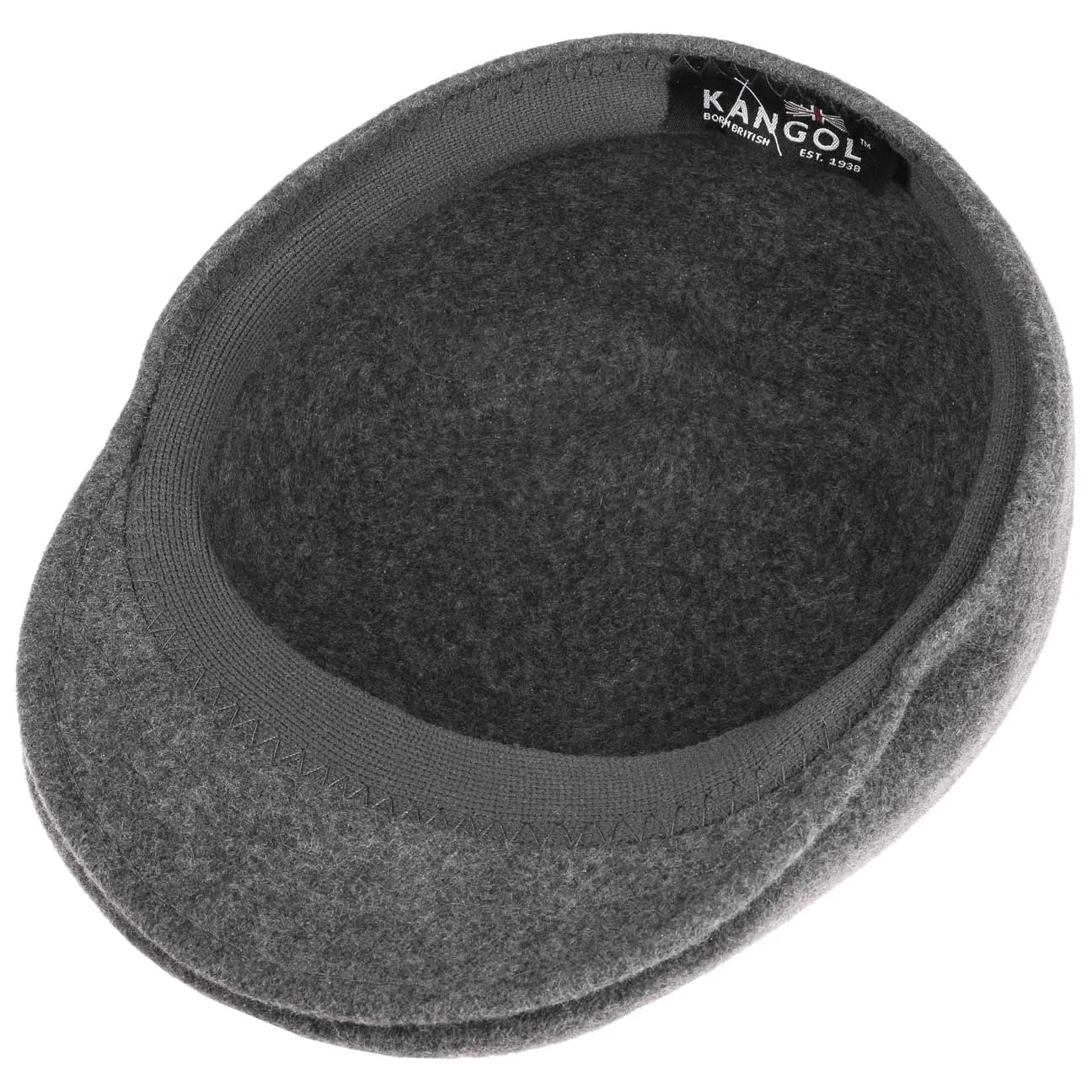 Seamless Wool Gatsby 507 Flat Cap by Kangol