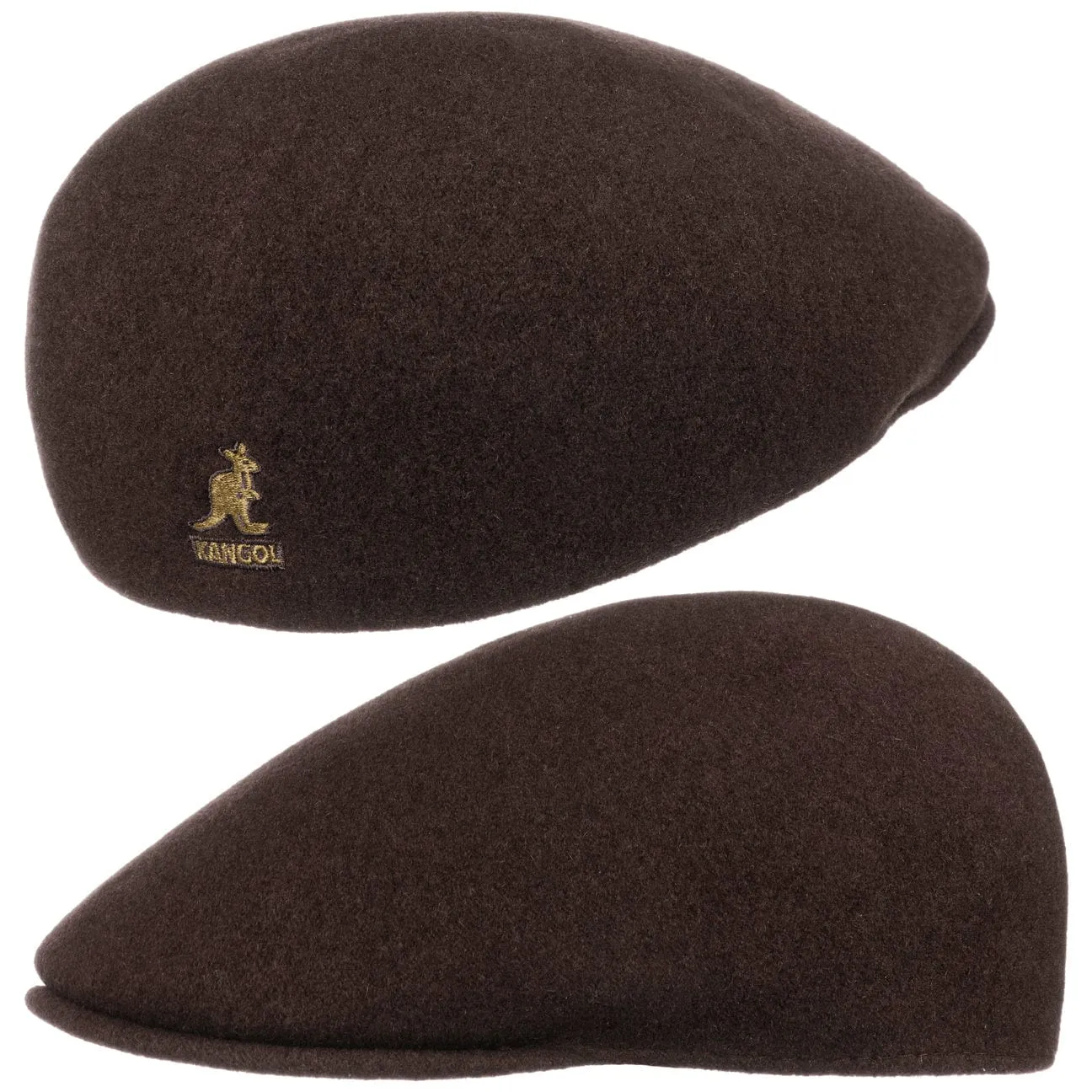 Seamless Wool Gatsby 507 Flat Cap by Kangol