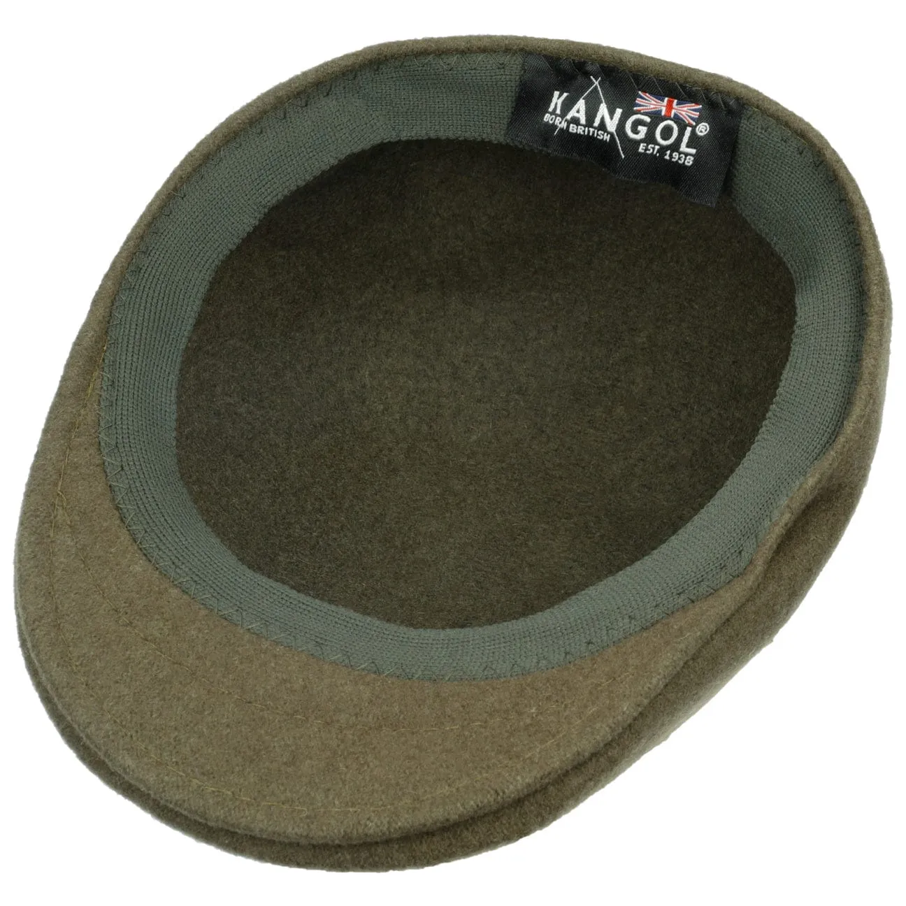 Seamless Wool Gatsby 507 Flat Cap by Kangol