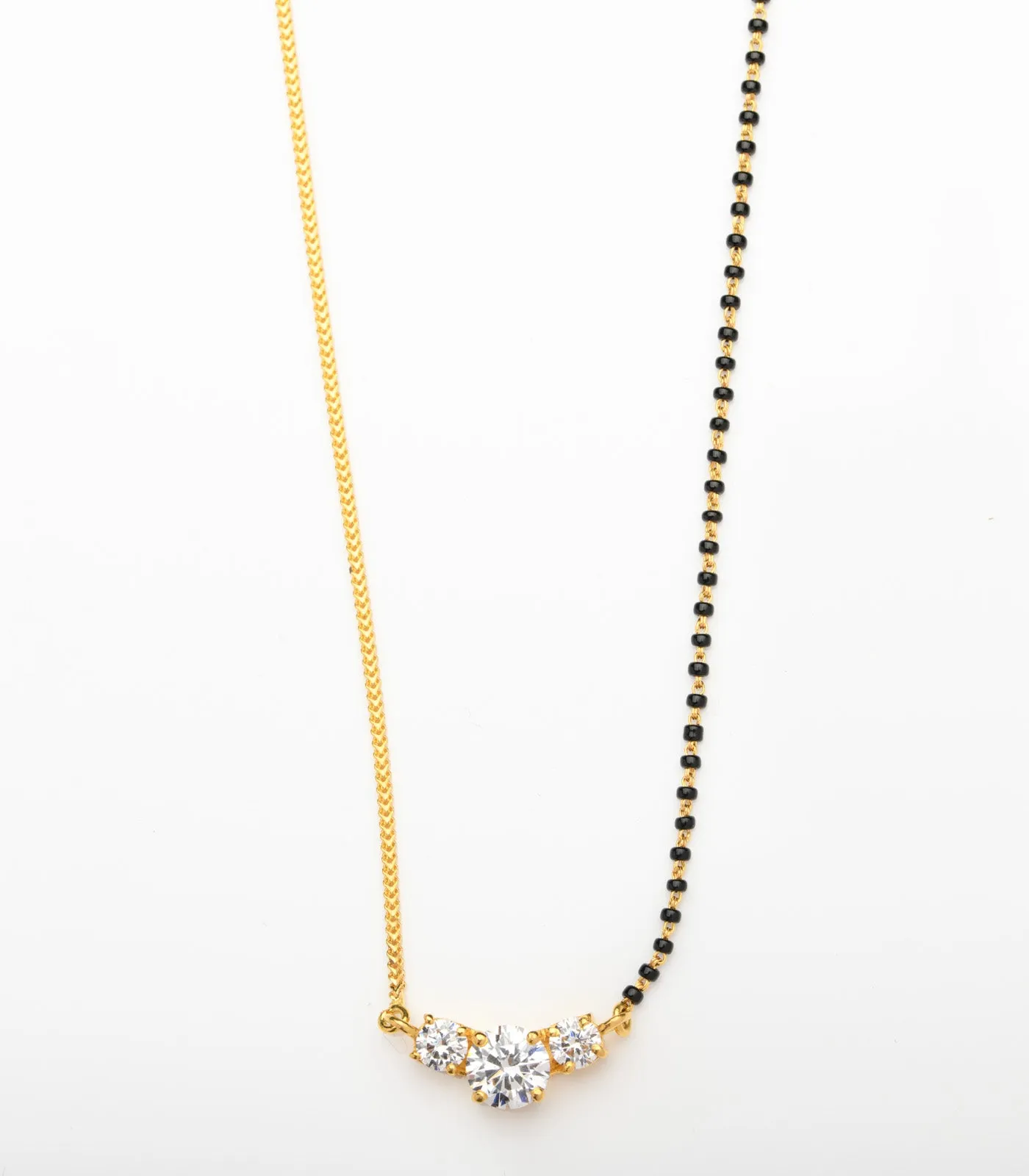 Solitaire beads Mangalsutra