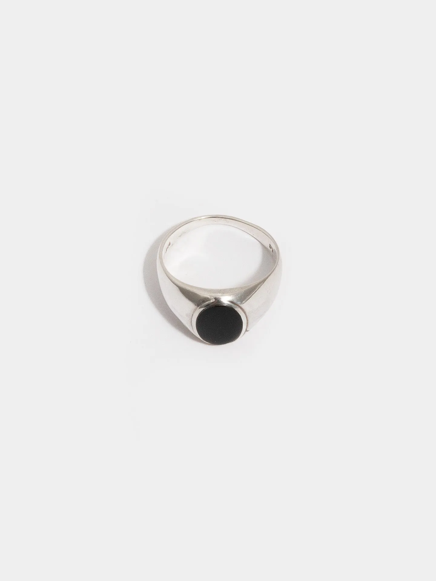 Sterling Silver Onyx Signet - Archival Collection