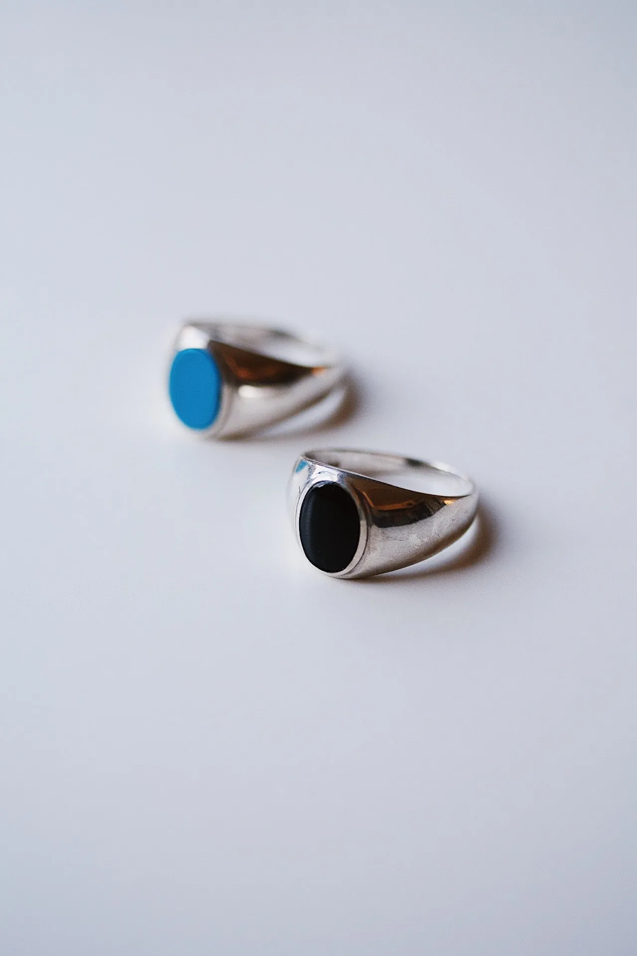 Sterling Silver Onyx Signet - Archival Collection