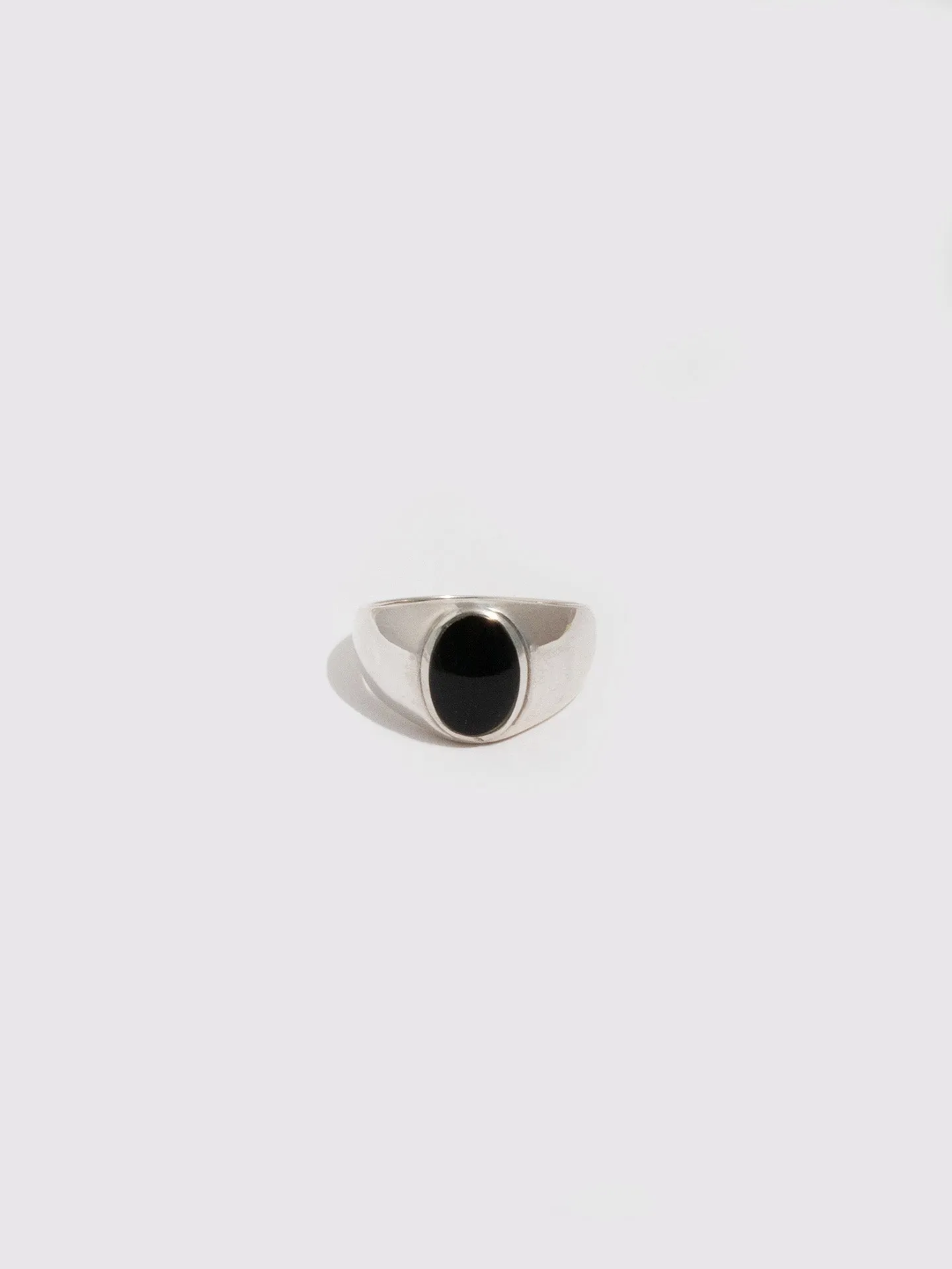 Sterling Silver Onyx Signet - Archival Collection