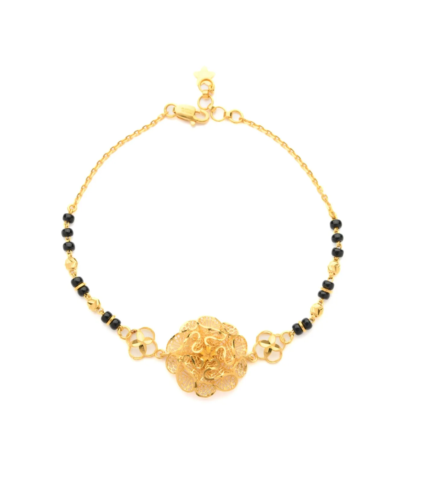 Striking Floral Mangalsutra Bracelet