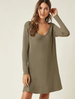 V-Neck Mini Dress