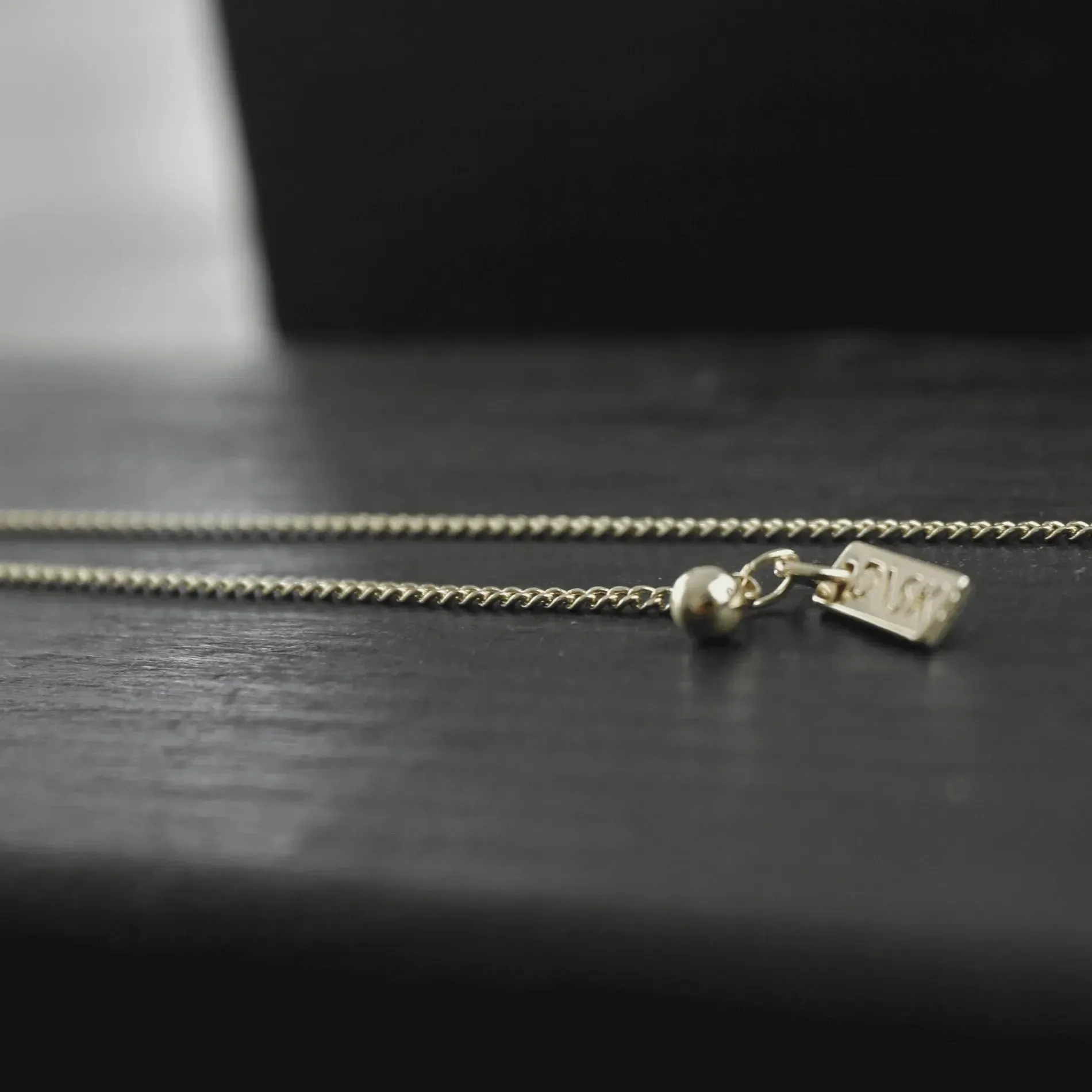 Vanity Adjustable Square Necklace Gold Plating