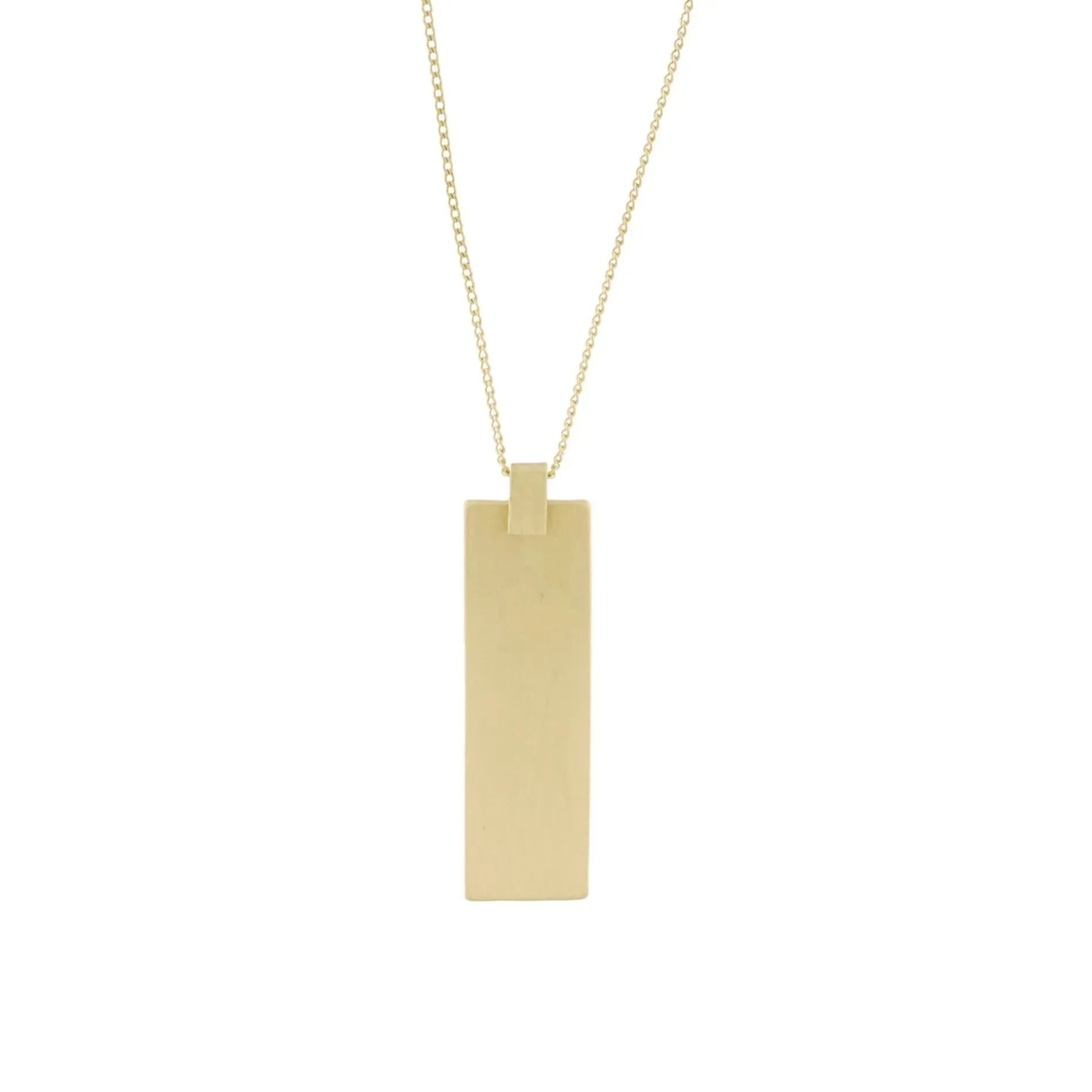 Vanity Adjustable Square Necklace Gold Plating