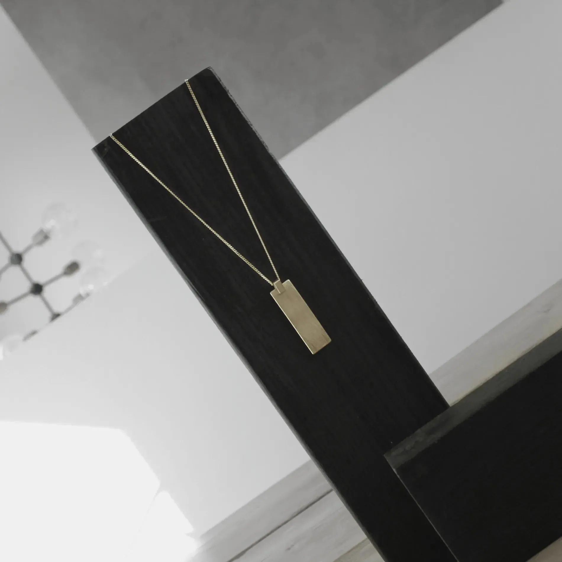 Vanity Adjustable Square Necklace Gold Plating